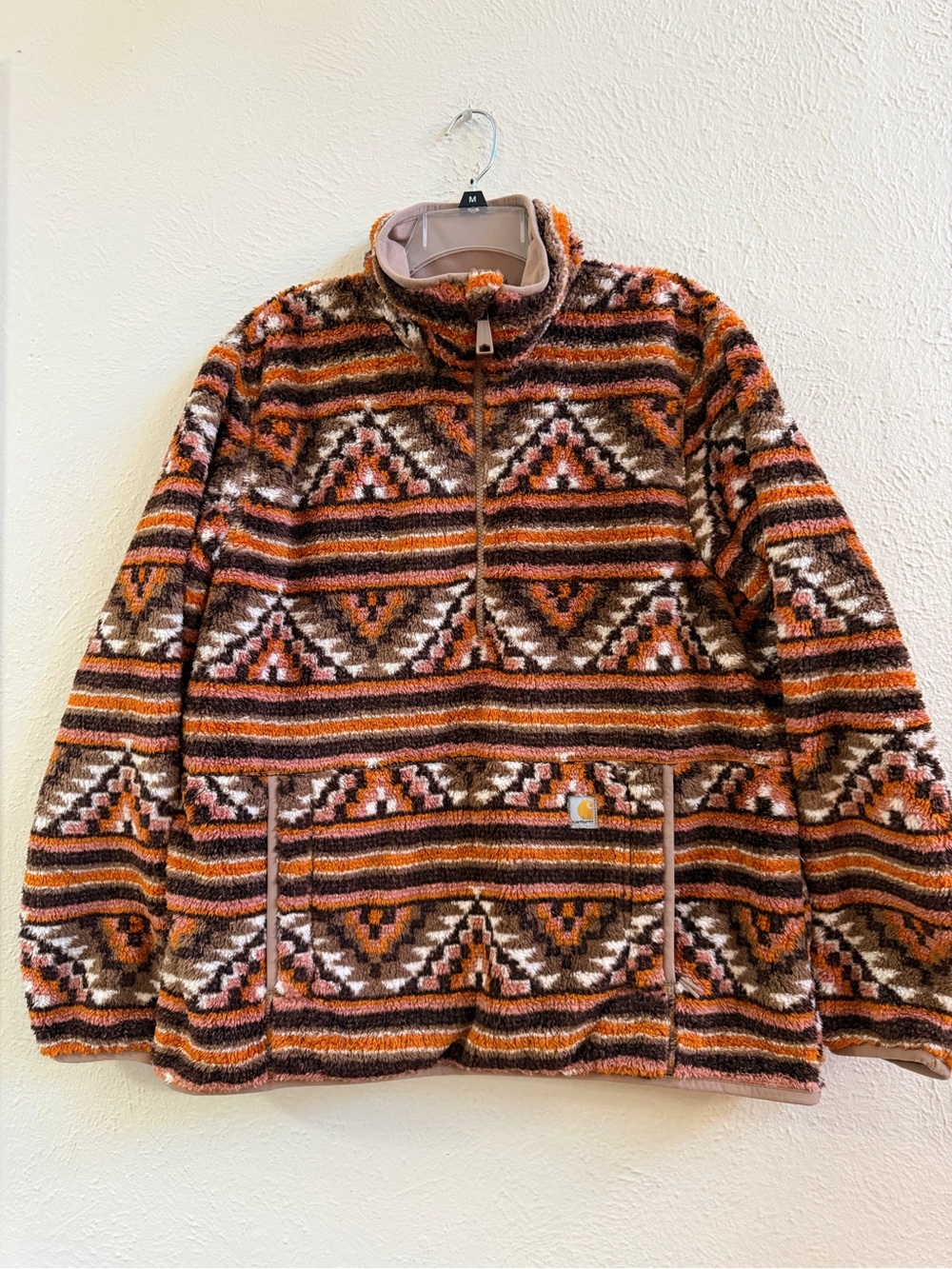 Carhartt loose fit fleece pullover Aztec print - Picture 4 of 11